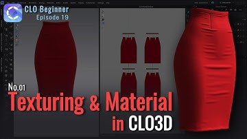 How to Texture Fabric in Clo3D No.01 - CLO Beginner Episode 19