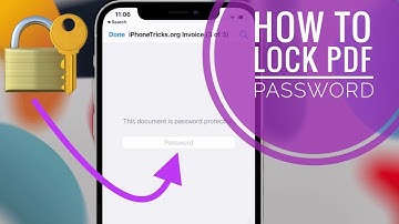 How To Lock PDF With Password On iPhone In iOS 15