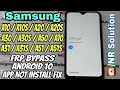 Samsung A10/A10s/A20/A20s/A30/A30s/A50/A51/A51s/A21s/A31 FRP Bypass Android 10 Without Smartswich