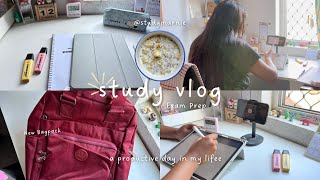 A Productive Day in my life 🌱/ STUDY VLOG / 7hrs of studying and exam prep 📚