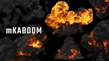 mKaboom - Assorted Fire And Explosion Compositing Elements - MotionVFX