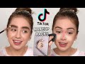 Testing viral tiktok makeup hacks