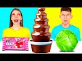 Chocolate Fountain Fondue Challenge | Kitchen War by TaTaRa Challenge