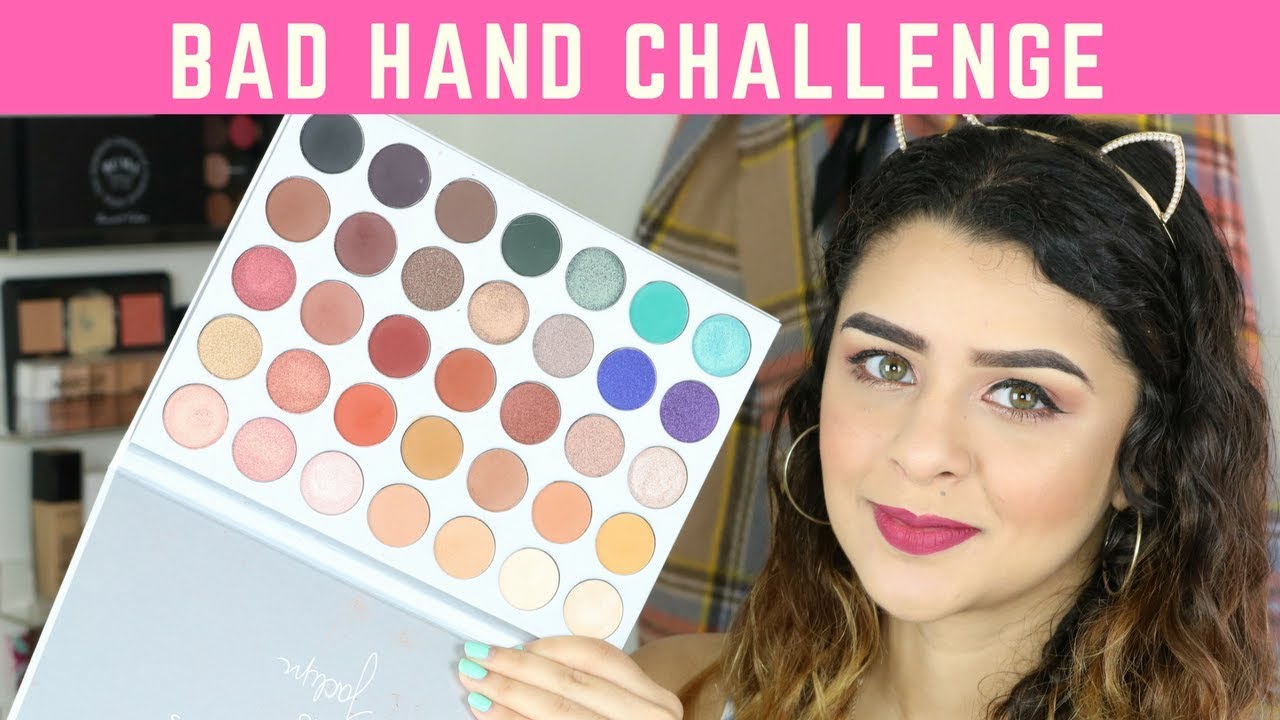 OPPOSITE HAND MAKEUP CHALLENGE USING AFFORDABLE MAKEUP YouTube
