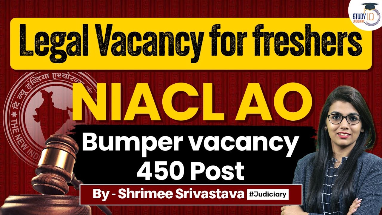 Bumper legal vacancy for freshers at NIACL AO legal jobs Government