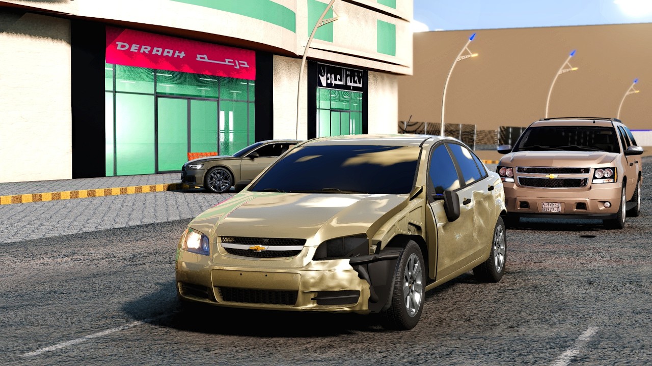 محاكي الحوادث - سباق بين الطلاب يتحول الى مطاردة وحادث 😨🔥 beamNG drive