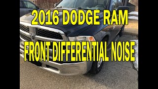 2016 DODGE RAM 4x4 Front Differential shaking, grinding noise