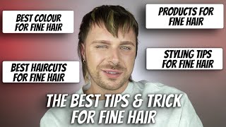 TIPS AND TRICKS FOR FINE HAIR | Best Haircut For Fine Hair | Best Hair  Colour For Fine Hair - YouTube