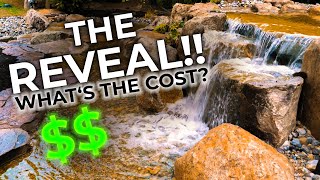 The Incredible PONDLESS STREAM & WATERFALL Reveal | How much does it cost?!