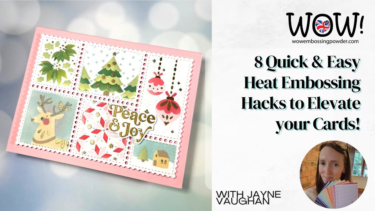 8 super quick & easy heat embossing hacks to elevate your cards - YouTube