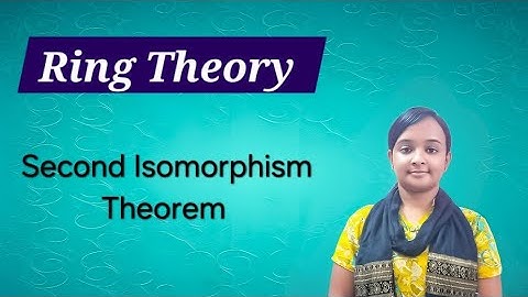 Second Ring Isomorphism Theorem #ringtheory #grouptheory #bsc #english #teaching @Ahana-j7n 