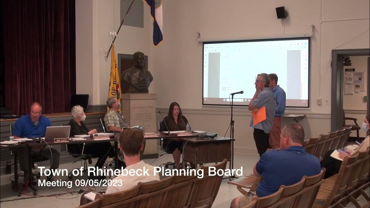 Town of Rhinebeck Planning Board Meeting 09/05/2023 YouTube