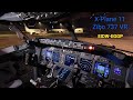 X Plane 11 Zibo Mod 737 Native VR Full Evening Flight Dublin - Liverpool