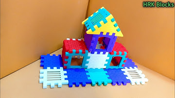 HRK Blocks for Kids House Construction Building Blocks for Boys with Windows Toy Set