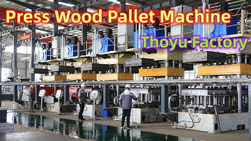 Press Wood Pallet Making Machine/Wood Sawdust Pallet Manufacturing Machine