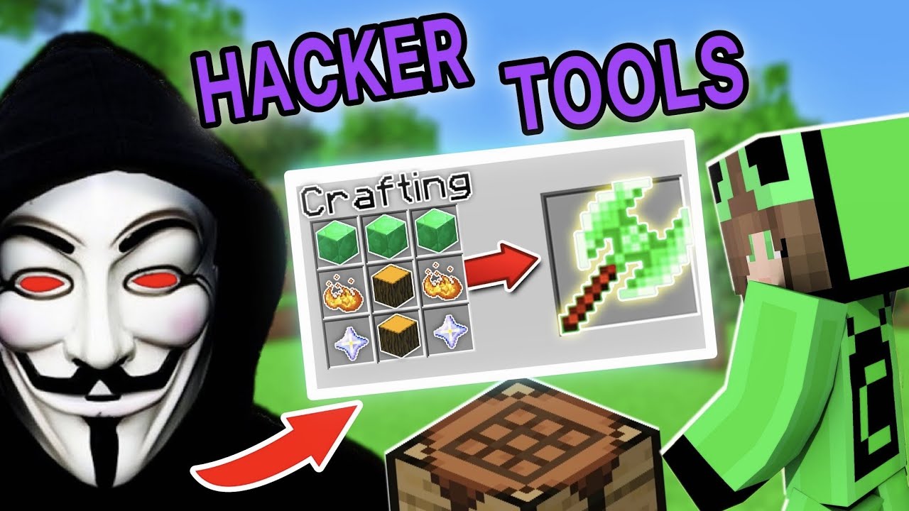 Minecraft αλλά με τα απίστευτα  HACKER TOOLS Let's Play Kristina