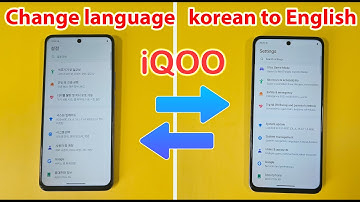 How to change language from korean to english in iqoo z10x