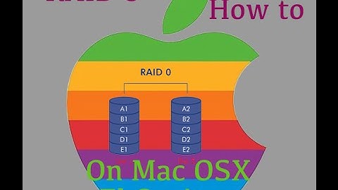 How to make RAID 0 on MAC OS X El Capitan