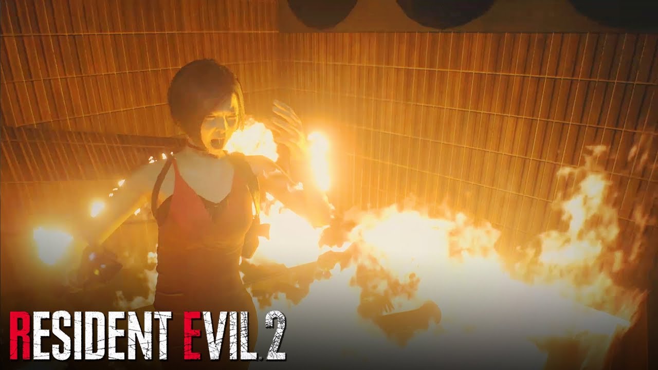 Resident Evil 2 Remake Annette Burns Ada Wong Death Scene Youtube