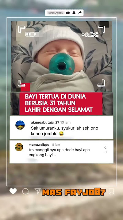 Bayi 31 Tahun Lahir! Rekor Dunia yang bikin Heboh #Bayi31Tahun #RekorDunia #ViralUnik #BeritaAneh