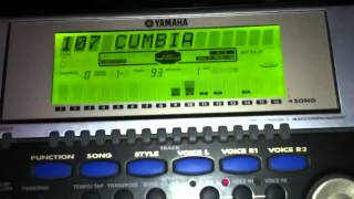 Yamaha psr 540-como hacer acompañamiento cumbia,parte 1