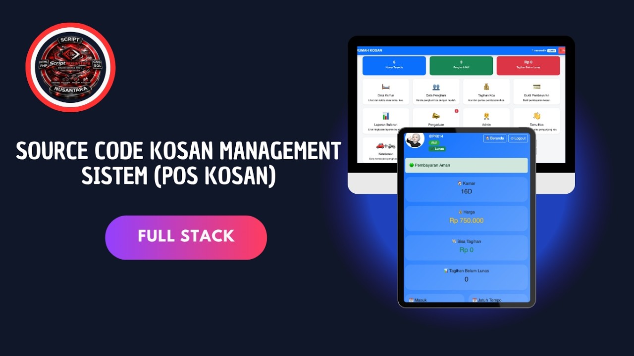 🏢 Source Code Kosan Management System (POS KOSAN) Berbasis Website ...