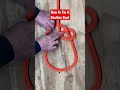 The bowline knot is both easy to tie and untie