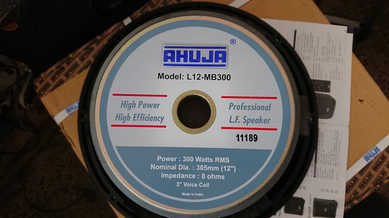 AHUJA L12-MB300 PROFESSIONAL PA 