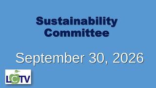 Sustainability Committee - September 30th, 2026