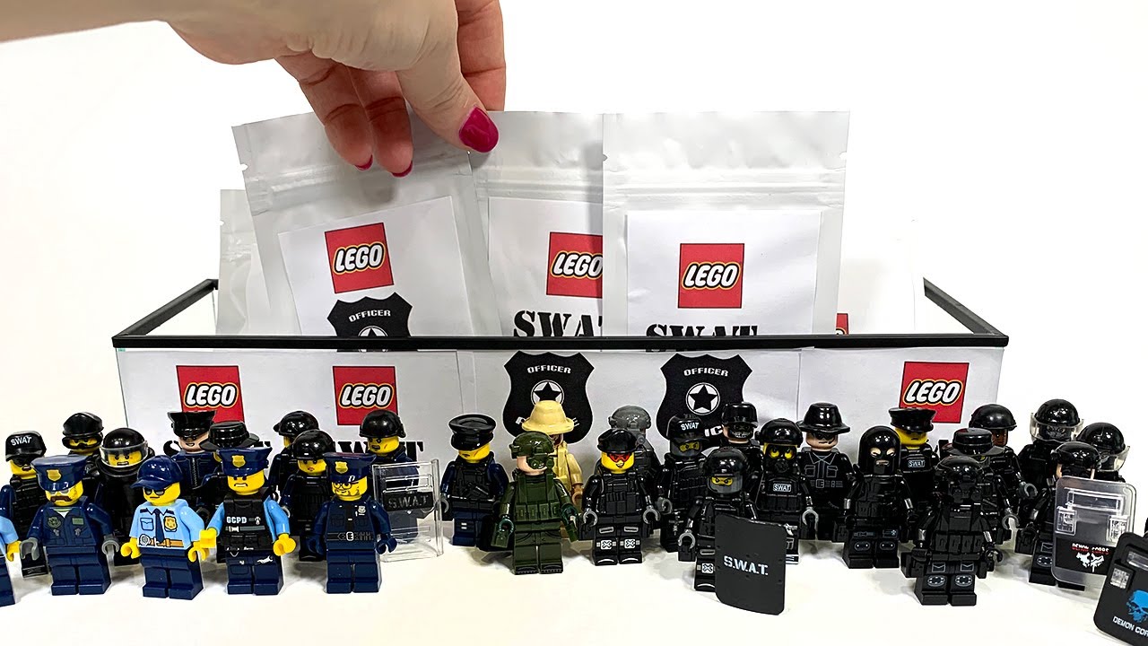 LEGO City Police SWAT Minifigures Guns, Equipment !DIY Unofficial LEGO 