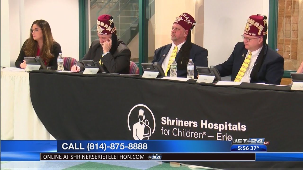 JET 24 Erie Shriners Hospitals for Children telethon taking place YouTube