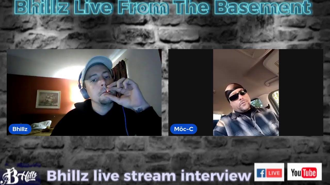 ⁣Bhillz live from the basement special guest Moc-C