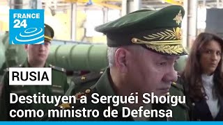 Vladimir Putin destituye a Serguéi Shoigu como ministro de Defensa, Andréi Beloúsov asumirá el cargo