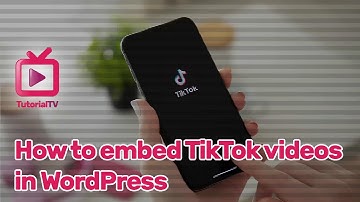 How to Embed TikTok Videos in WordPress | Tutorial.TV