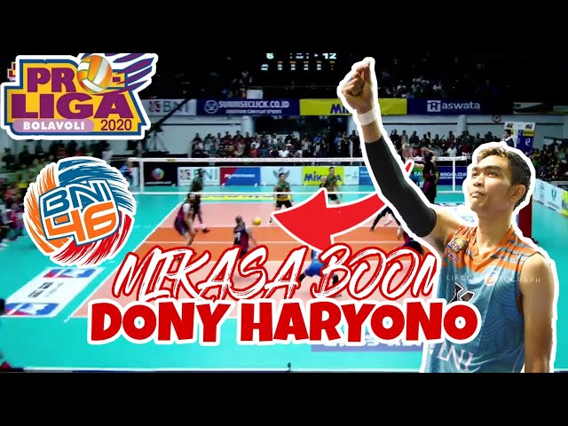 TOP SPIKE DONY HARYONO | BNI 46 VS JPE | PROLIGA 2020 class=