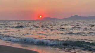 Sunset on Marmari beach - 7th August 2022 - snippet 1