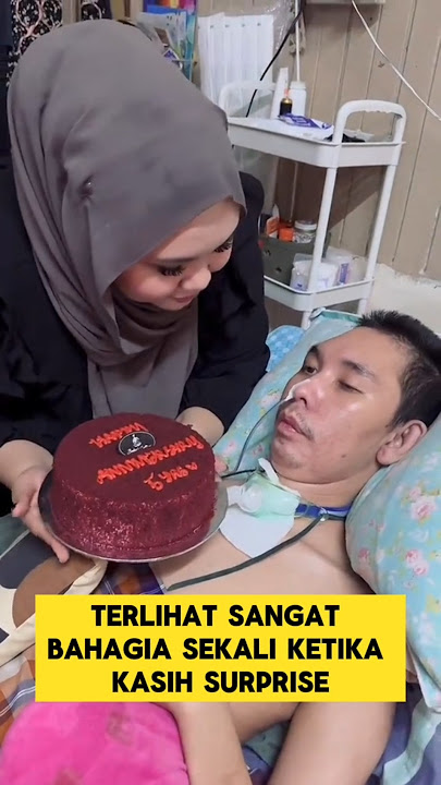 A touching moment when a wife gives a birthday surprise to her sick husband ‼️ #surprise #birthday
