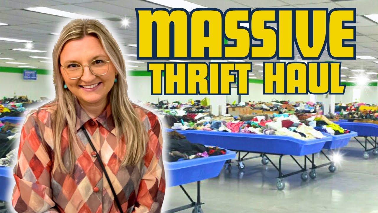 Goodwill Bins THRIFT HAUL to resell on Poshmark for a profit! Huge ...