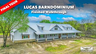 3,300sqft Lucas BARNDOMINIUM Home Finished TOUR | Texas Best Construction