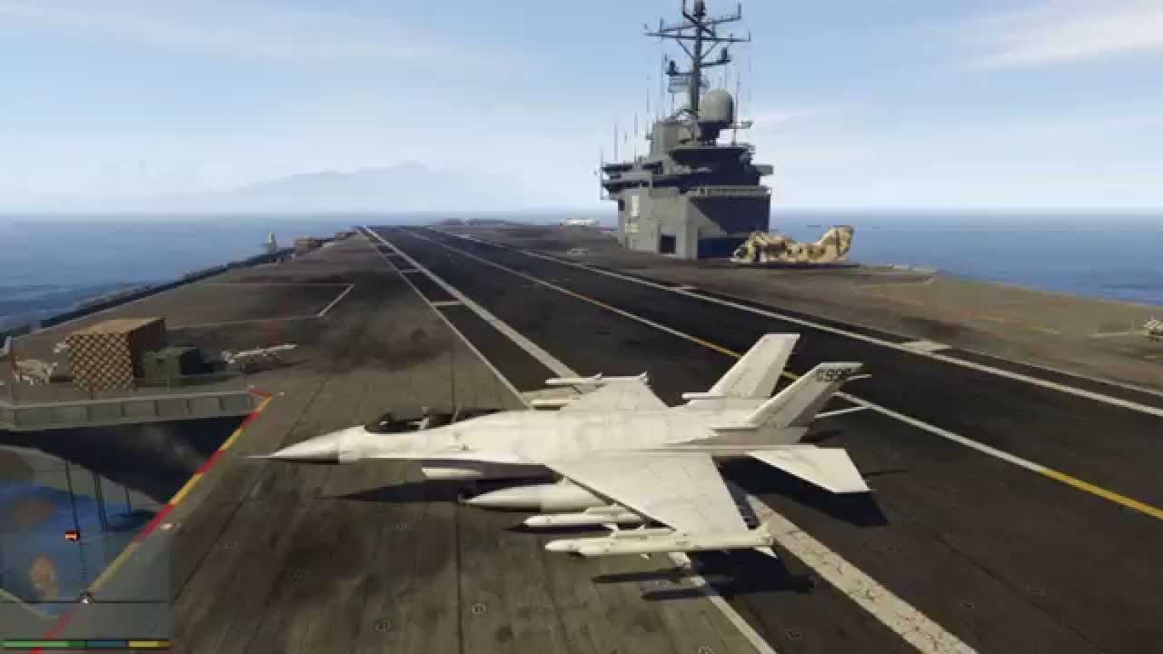 Gta5 空母探索 司令室も オフライン Mod Youtube