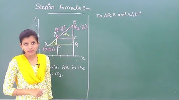MATHS-X-7-03 Section formula,  Pradeep Kshetrapal channel