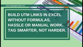 UTM Builder Excel On Steroids - Accurate Campaign Tracking URLs, No Formulas or Manual Work screenshot 4