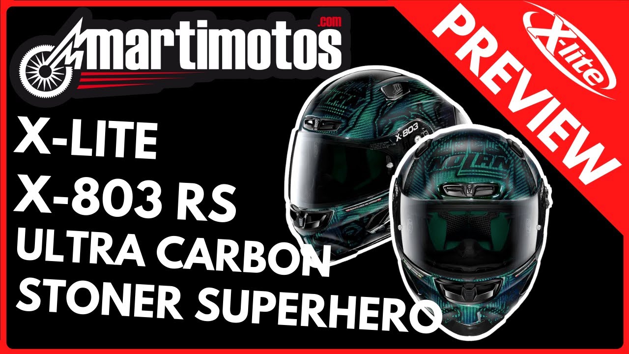 PREVIEW //😍 X-LITE X-803 RS ULTRA CARBONO STONER SUPERHERO - YouTube