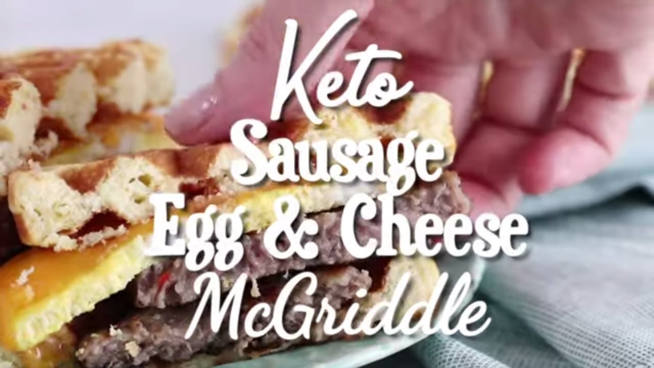 Sausage Egg and Cheese Keto Copycat McGriddle Recipe