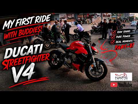 Ducati Streetfighter V4🥵 | My First Ride With My Buddies🥳