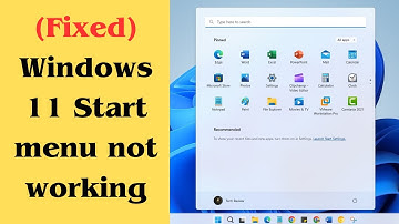 (Fixed) Windows 11 Start menu not working || How To Fix Start Menu Not Working In Windows 11