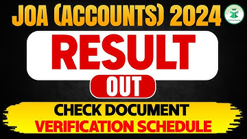 HPPSC JOA Accounts 2024 Result out | Check Document Verification Schedule | CivilsTap Himachal