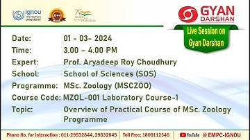 Overview of Practical Course of MSc. Zoology Programme