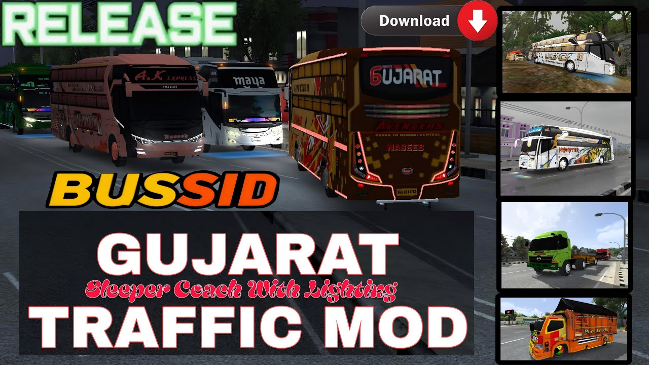 Finally Released! Gujarat Traffic Mod for BUSSID | Realistic Indian Traffic 2025