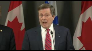 Pt 1 John Tory on Toronto's Finacial Situation (May 16, 2016)